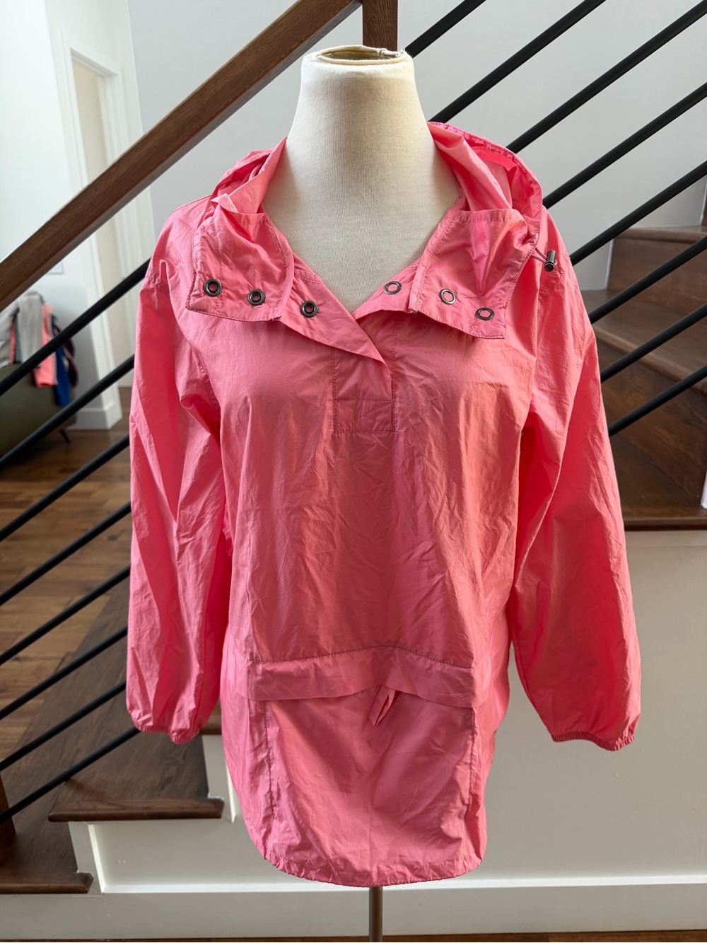 J Crew Pink Anorak Windbreaker